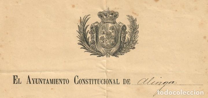 Documentos antiguos: Original &ndash; A&ntilde;o 1910 &ndash; Nombramiento Alguacil del Ayuntamiento Constitucional de Aliaga &ndash; Teruel
