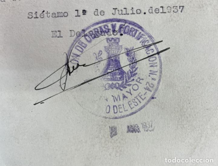Documentos antiguos: CONJUNTO DOCUMENTACI&Oacute;N SERVICIO MILITAR. ESPA&Ntilde;A. 1937 - Foto 32