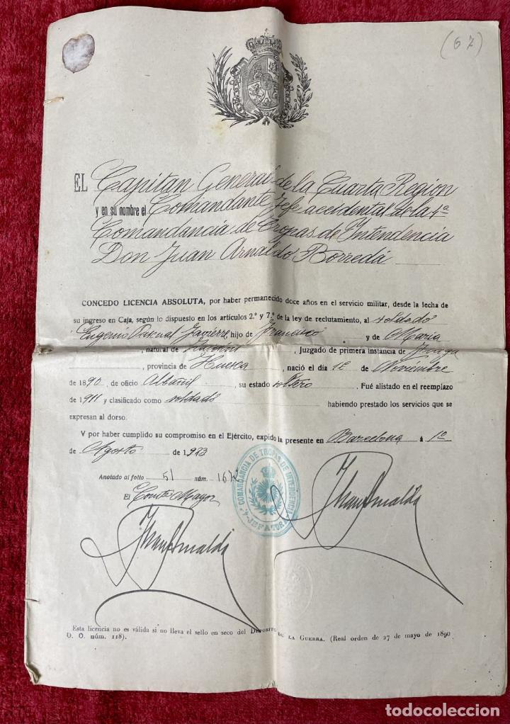 Documentos antiguos: CONJUNTO DOCUMENTACI&Oacute;N SERVICIO MILITAR. ESPA&Ntilde;A. 1937 - Foto 37