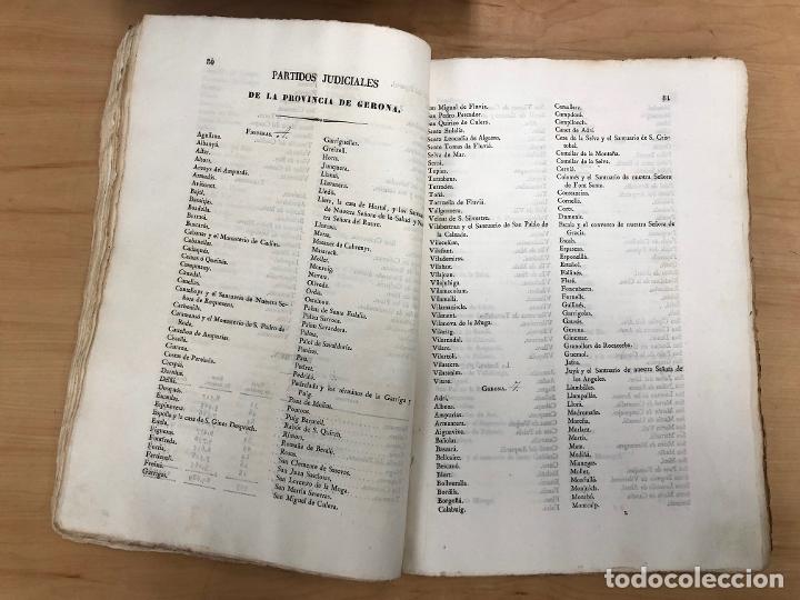 Documentos antiguos: SUBDIVISION EN PARTIDOS JUDICIALES DE LA PENINSULA E ISLAS ADYACENTES. 1834 - Foto 4