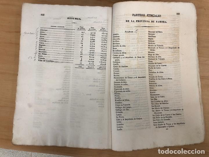 Documentos antiguos: SUBDIVISION EN PARTIDOS JUDICIALES DE LA PENINSULA E ISLAS ADYACENTES. 1834 - Foto 7