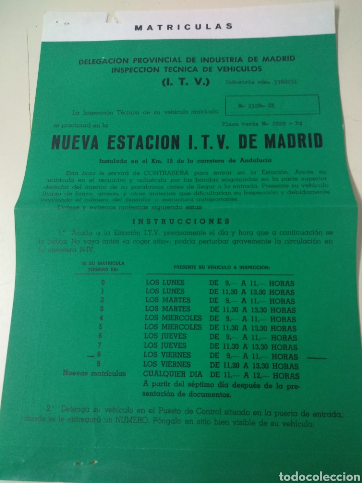 Documentos antiguos: Nueva Estaci&oacute;n ITV de Madrid - Foto 1