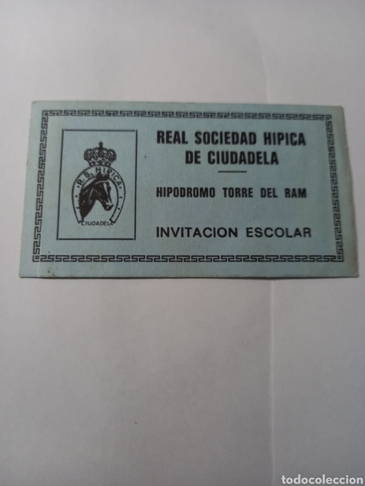 Documentos antiguos: ENTRADA HIPODROMO CIUDADELA - Foto 1