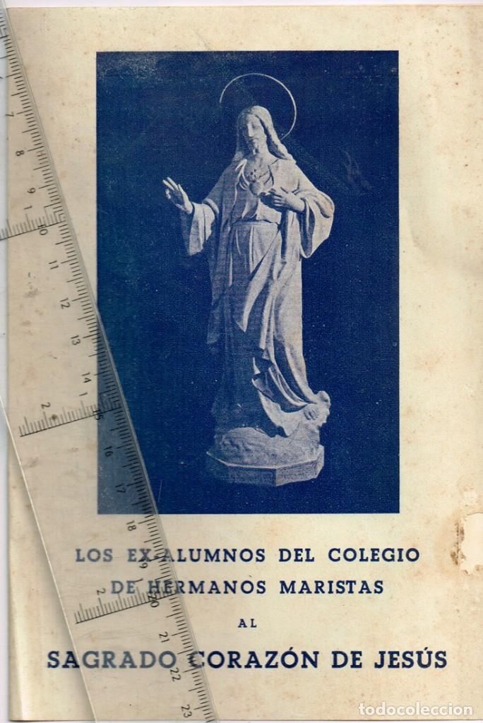 Documentos antiguos: 1942 IGUALADA LOS EX-ALUMNOS DEL COLEGIO DE HERMANOS MARISTAS AL SAGRADO CORAZ&Oacute;N DE JES&Uacute;S