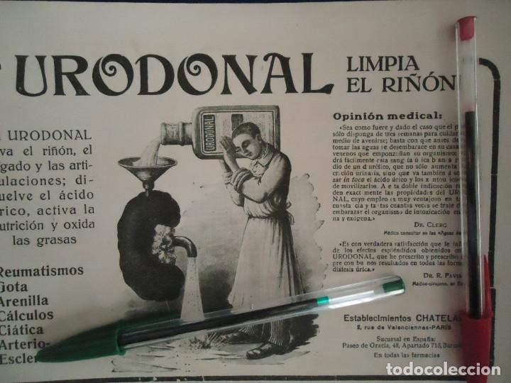 Documentos antiguos: publicidad vintage urodonal barcelona art deco a&ntilde;os 20 medicina doctor ri&ntilde;on reuma farmacia medico