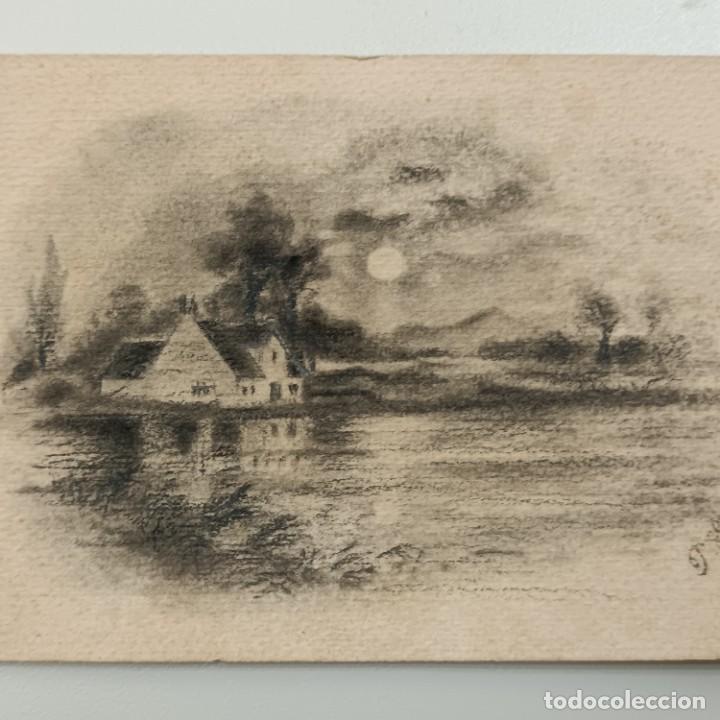 Documentos antiguos: DIBUJO POSTAL - P. LLAGOSTERA - DIBUJO AL CARB&Oacute;N / 150 - Foto 3
