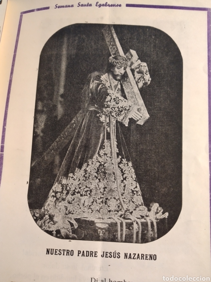 Documentos antiguos: CABRA CORDOBA SEMANA SANTA 1945 PROGRAMA - Foto 3