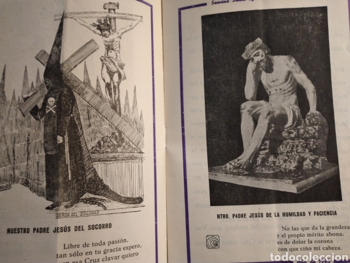 Documentos antiguos: CABRA CORDOBA SEMANA SANTA 1945 PROGRAMA - Foto 4