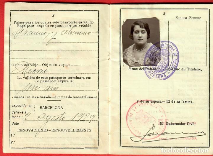 Documentos antiguos: Espa&ntilde;a - Spain - Pasaporte completo Passport - Visas - Foto 4