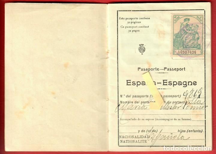 Documentos antiguos: Espa&ntilde;a - Spain - Pasaporte completo Passport - Visas - Foto 6