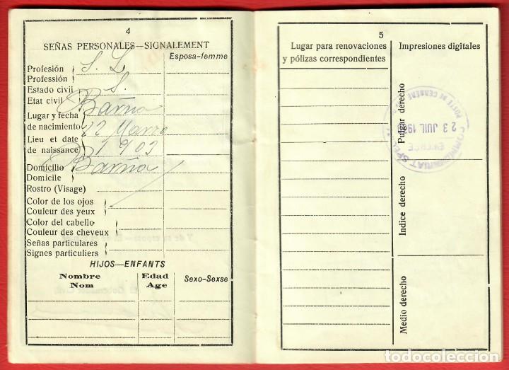 Documentos antiguos: Espa&ntilde;a - Spain - Pasaporte completo Passport - Visas - Foto 7