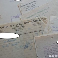 Documentos antiguos: CURIOSO LOTE DE DOCUMENTACIÓN ANTIGUA DE PROTÉSICO-DENTAL DESDE 1924 - DENTISTA - ESTOMATOLOGÍA. Lote 341509198