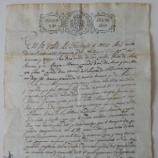 Documentos antiguos: DOCUMENTO DE VENTA DECIMONÓNICO - HUÉCIJA / SELLO 2º 8 RS. AÑO DE 1842. Lote 341771478