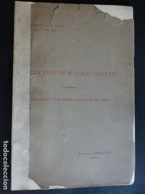 Old Documents: COLECCION DE M. COURTIN ARQUEOLIGIA PARIS 1896