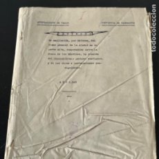 Documentos antiguos: INTERESANTE DOCUMENTACIÓN DEL AYUNTAMIENTO DE VALLS 1948. PROYECTOS, OBRAS ETC. VER FOTOS. FIRMAS.