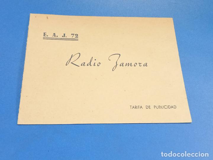 Documents Anciens: TARIFA DE PUBLICIDAD. RADIO ZAMORA. E.A.J. 72. EMISIONES ESPECIALES POR PALABRAS, CU&Ntilde;AS. VER