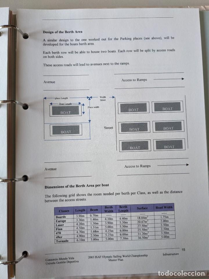 Documentos antiguos: ISAF 2003 CADIZ - OLYMPIC SAILING WORLD CHAMPIONSHIPS - MASTER PLAN - EXCEPCIONAL DOCUMENTO - Foto 5