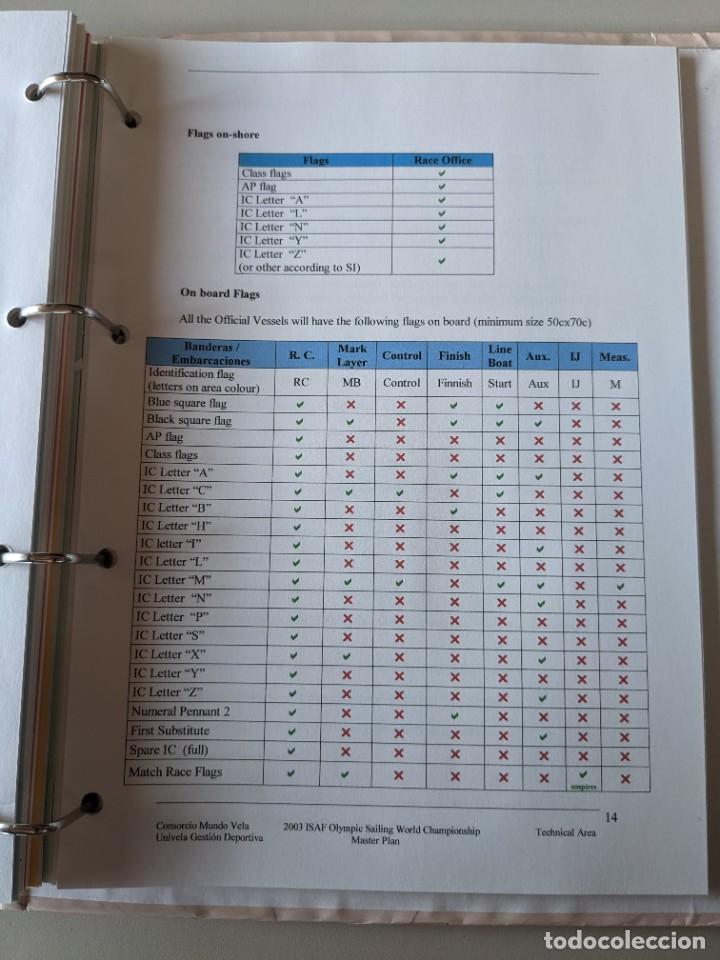 Documentos antiguos: ISAF 2003 CADIZ - OLYMPIC SAILING WORLD CHAMPIONSHIPS - MASTER PLAN - EXCEPCIONAL DOCUMENTO - Foto 6