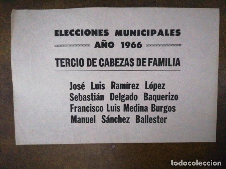Documentos antiguos: PAPELETA ELECTORAL - Foto 1