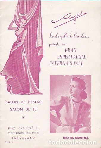 Documentos antiguos: PROGRAMA SALA FIESTAS REGAL 1948 - Foto 1