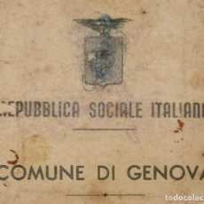 Documentos antiguos: REPUBLICA SOCIAL ITALIANA DNI 1944