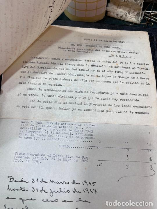 Documentos antiguos: DOCUMENTO MILITAR ARTILLERIA - A&Ntilde;O 1945 - Foto 2