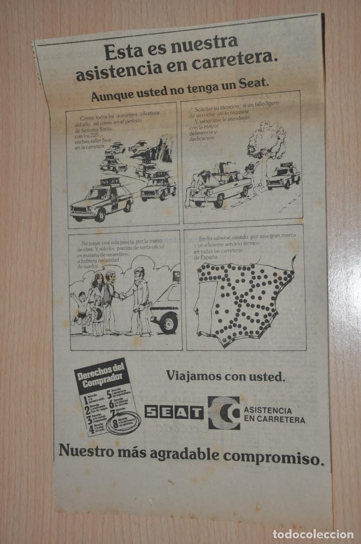 Documentos antiguos: anuncio seat - Foto 1