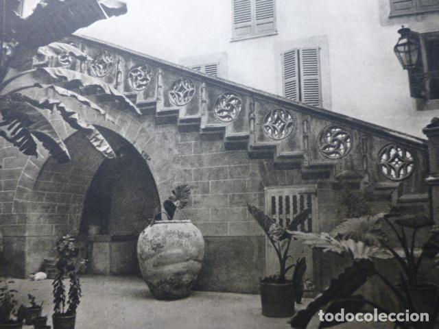 Documenti antichi: PALMA DE MALLORCA PATIO CASA OLEO ANTIGUO HUECOGRABADO