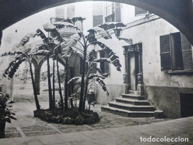 Documents Anciens: PALMA DE MALLORCA PATIO PALACIO VER&Iacute; ANTIGUO HUECOGRABADO