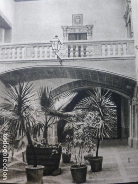 Documentos antiguos: PALMA DE MALLORCA PATIO PALACIO PUIGDORFILA ANTIGUO HUECOGRABADO