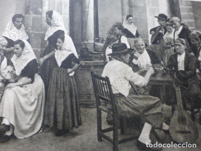 Documents Anciens: TIPOS POPULARES DANZANTES MALLORCA ANTIGUO HUECOGRABADO