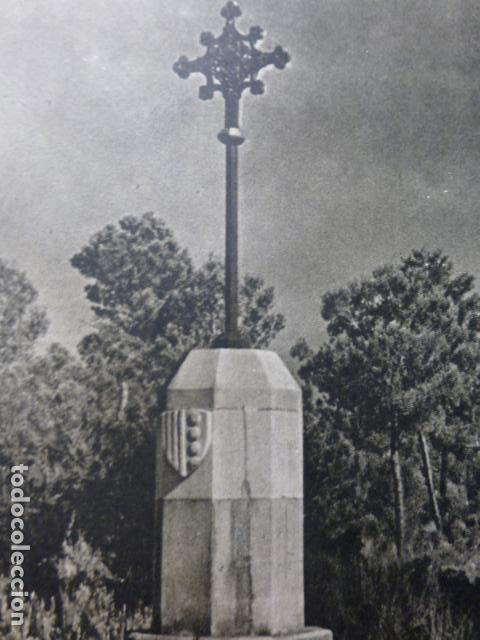 Documentos antiguos: CRUZ DE LOS MONTCADA MALLORCA ANTIGUO HUECOGRABADO