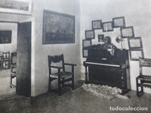 Documenti antichi: VALLDEMOSSA HABITACI&Oacute;N DE CHOPIN MALLORCA ANTIGUO HUECOGRABADO