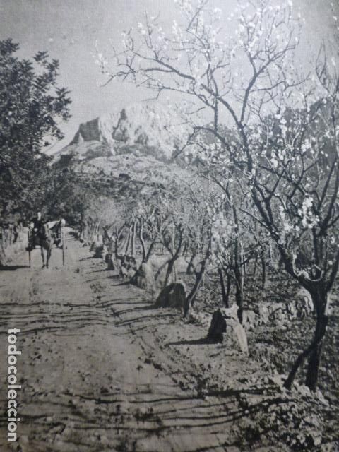 Documenti antichi: SOLLER VISTA DEL PUIG MAJOR MALLORCA ANTIGUO HUECOGRABADO