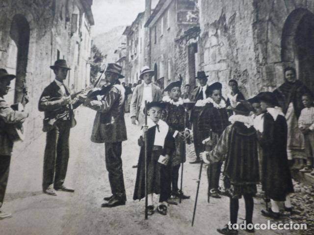 Documentos antiguos: POLLENSA FIESTAS MALLORCA ANTIGUO HUECOGRABADO