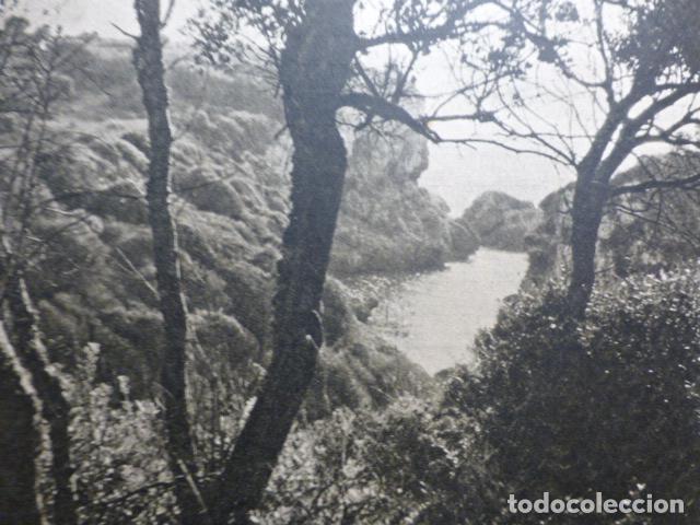 Documents Anciens: CALA D'EN RAFELET MENORCA ANTIGUO HUECOGRABADO