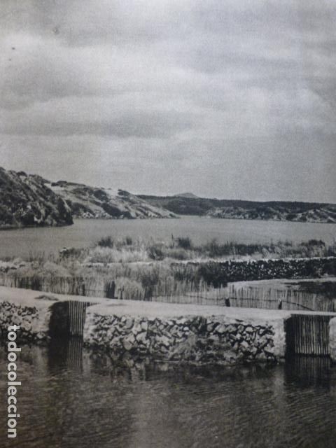 Documentos antiguos: LA ALBUFERA MENORCA ANTIGUO HUECOGRABADO - Foto 1