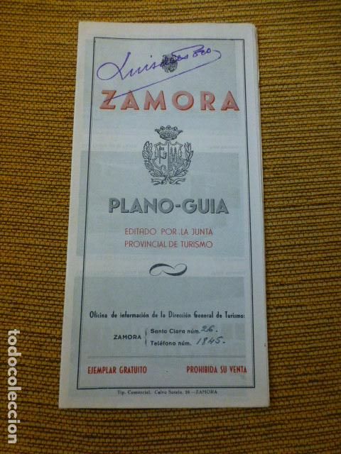 Documentos antigos: ZAMORA PLANO GUIA A&Ntilde;OS 40 50