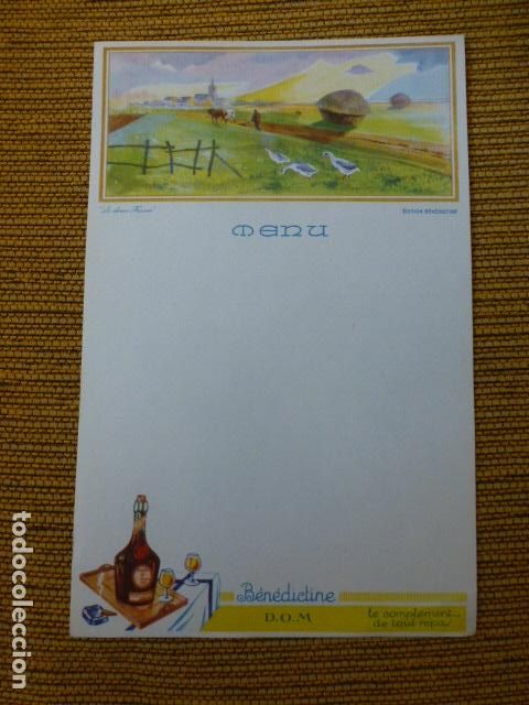 Documents Anciens: MENU LICOR BENEDICTINO