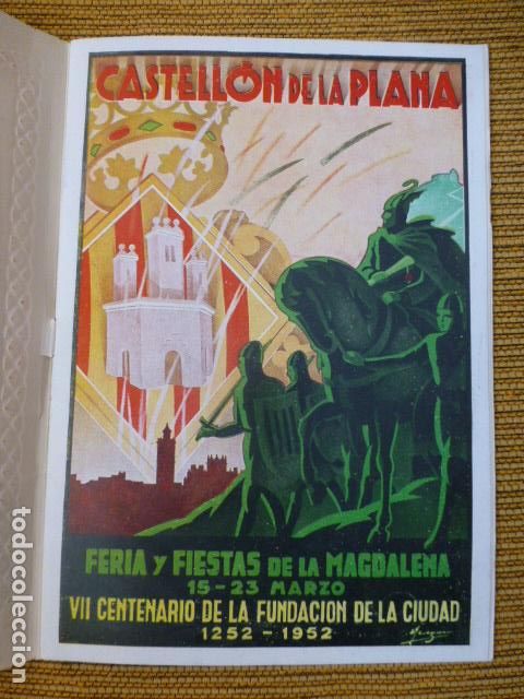 Documentos antiguos: CASTELLON 1952 PROGRAMA OFICIAL VII CENTENARIO FUNDACION DE LA CIUDAD - Foto 2