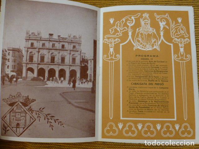Documentos antiguos: CASTELLON 1952 PROGRAMA OFICIAL VII CENTENARIO FUNDACION DE LA CIUDAD - Foto 3
