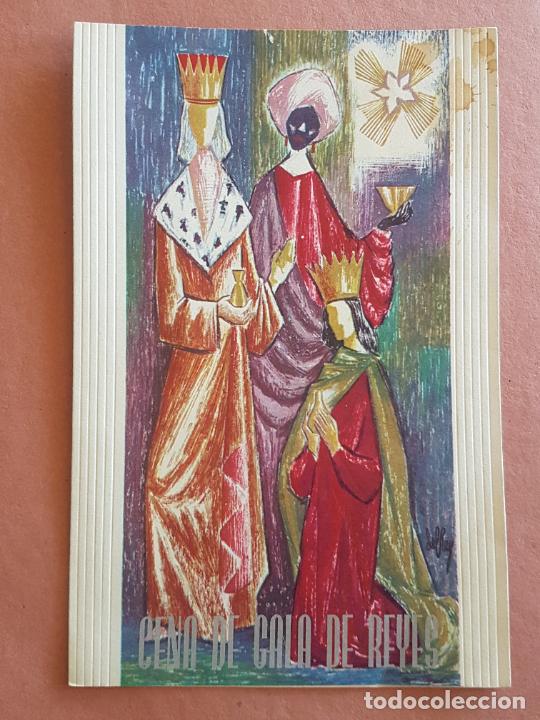 Documentos antiguos: CENA DE GALA DE REYES HOTEL PLAZA MADRID 1961 DEL REY ILUSTRADOR MENU