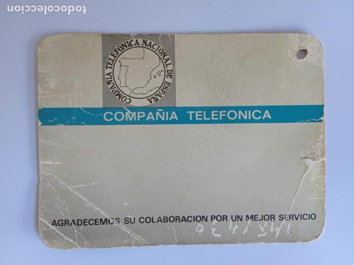 Documentos antiguos: COMPA&Ntilde;IA TELEFONICA NACIONAL DE ESPA&Ntilde;A - CARTON INFORMATIVO DE SERVICIOS