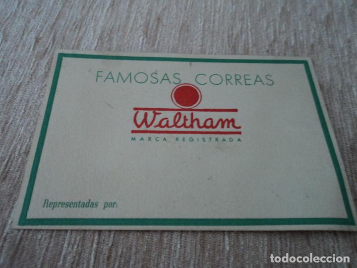 Documentos antiguos: famosas correas waltham - Foto 1
