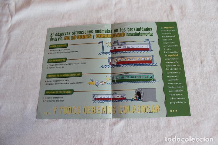 Documentos antiguos: RENFE LA SEGURIDAD DEPENDE DE TODOS - Foto 2