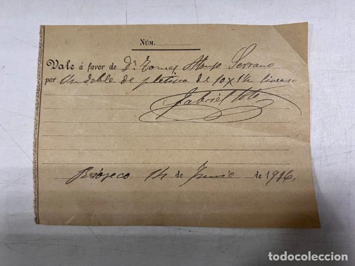 Documentos antigos: MEDINA DE RIOSECO, 1912. VALE POR UN DOBLE DE PLETINA. TOM&Aacute;S ALONSO SERRANO. VER FOTOS
