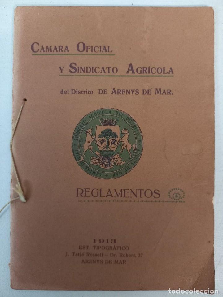 Documentos antiguos: REGLAMENTO AGRICOLA DE ARENYS DE MAR 1913 - Foto 1
