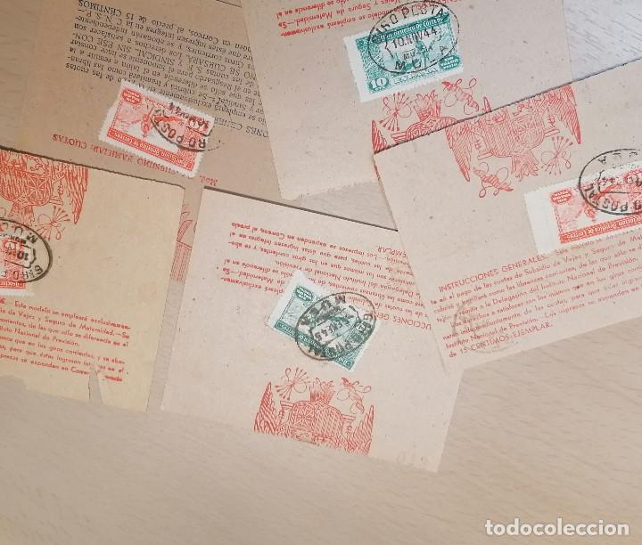 Documentos antiguos: RESGUARDO GIRO POSTAL MULA 1944 LOTE DE 5 - Foto 2