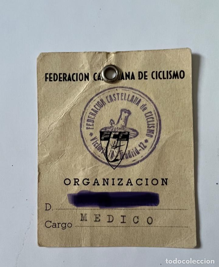 Documentos antiguos: CARNET FEDERACION CASTELLANA DE CICLISMO