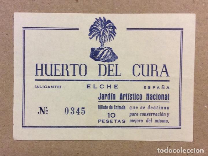 Documentos antiguos: HUERTO DEL CURA (ELCHE). ENTRADA JARD&Iacute;N ART&Iacute;STICO NACIONAL